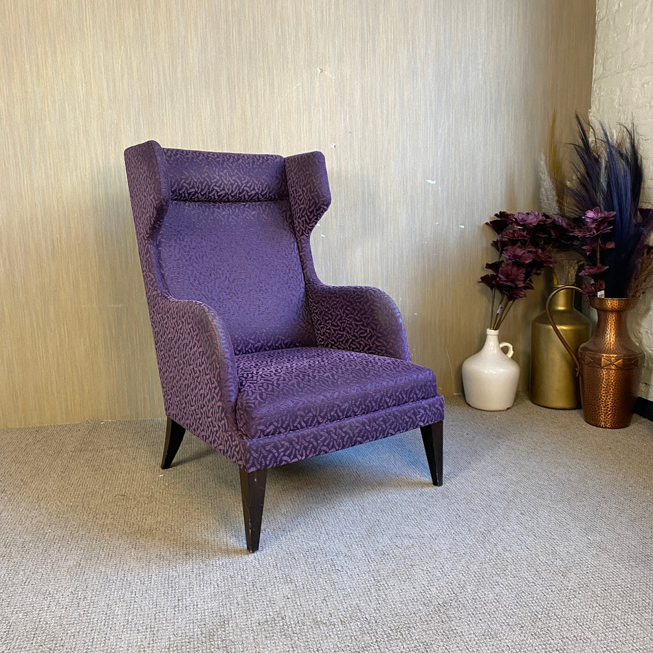 Luxus Ohrensessel violett gemustert aus Atlantic Hotel Hamburg Luxus Sessel gebraucht