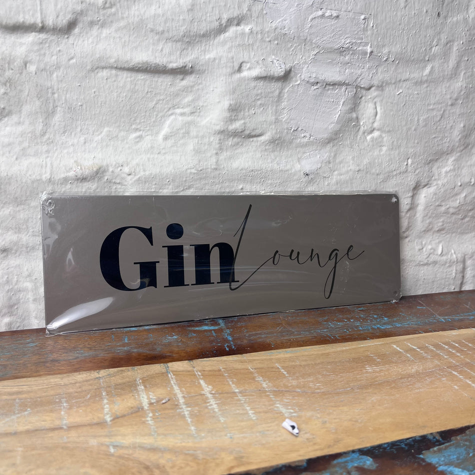 Blechschild „Gin Lounge“