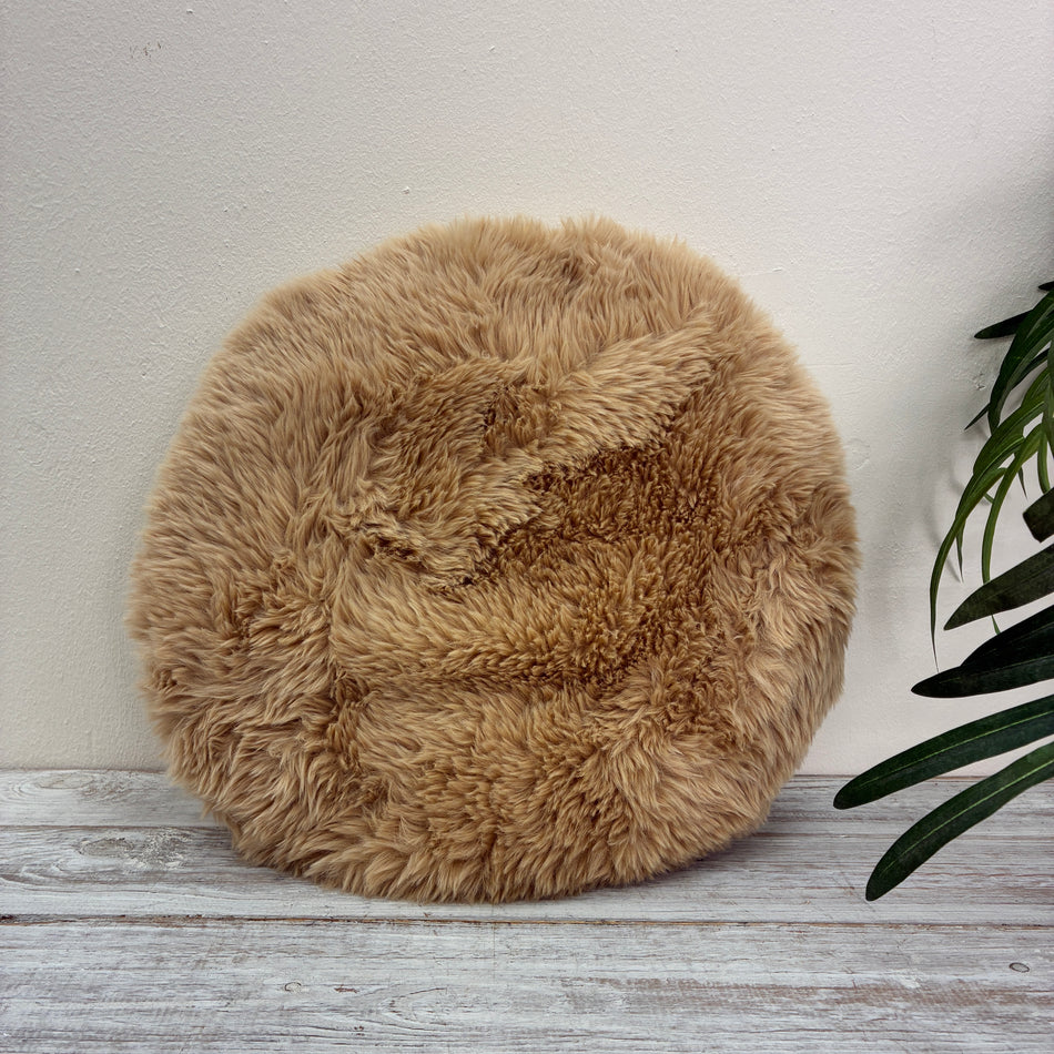 Unique Living Kissen Flauschig Hellbraun 40x40 Neu Dekokissen