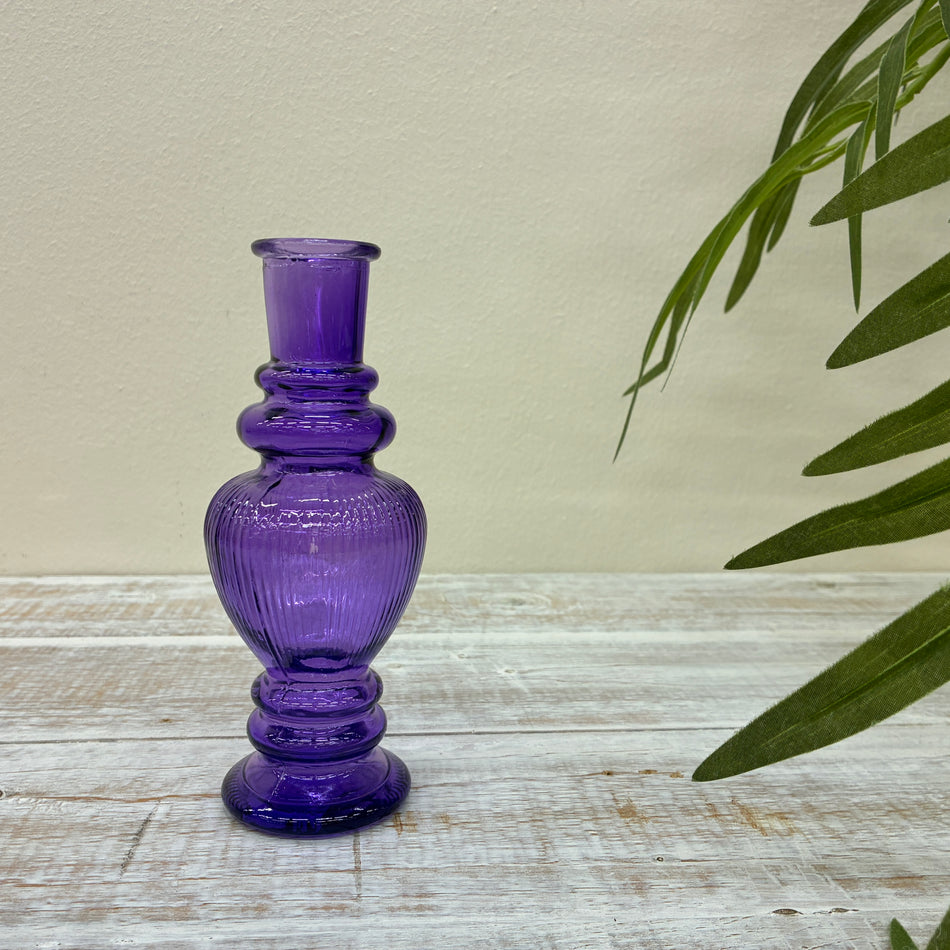 Vase Kerzenhalter Venice lila 15,5 cm Deko