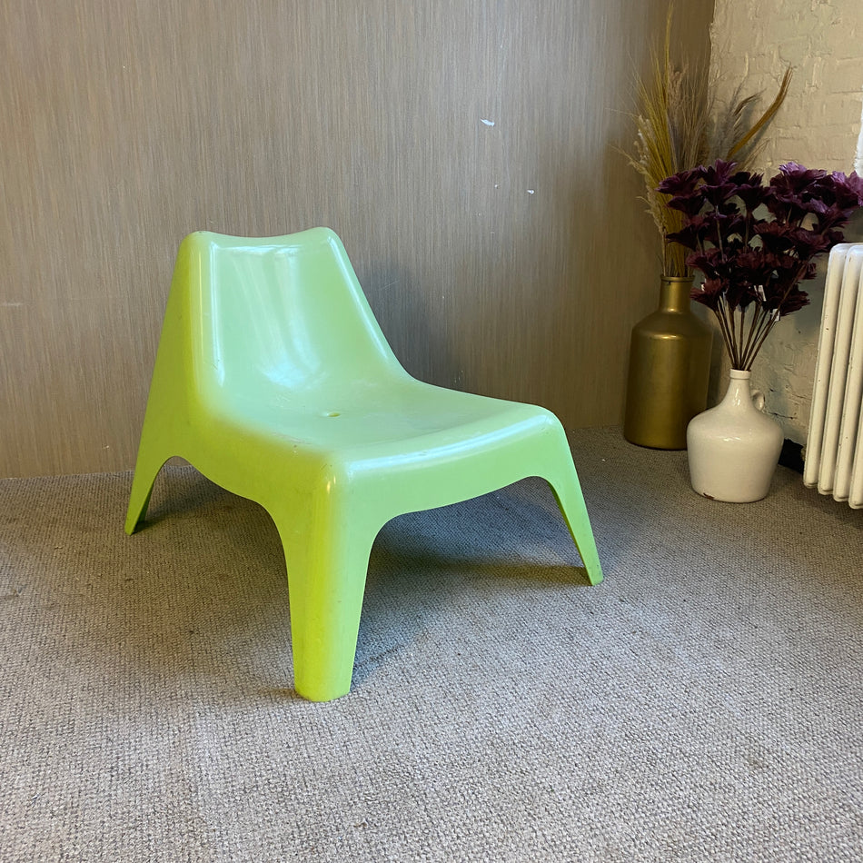 Ikea IKEA PS Vagö Lounge Chair grün Kunststoff Thomas Sandell Design gebraucht Stuhl