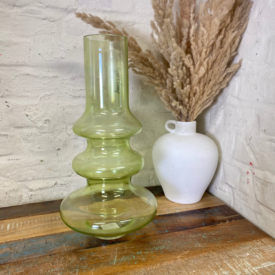 Vase Niana ölgrün Glas 40,5cm Deko