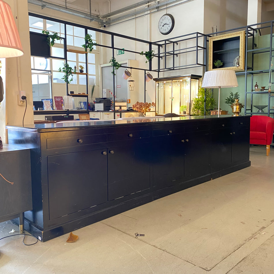 Tresen gebraucht schwarz Holz Kommode 370cm Kommode Schrank