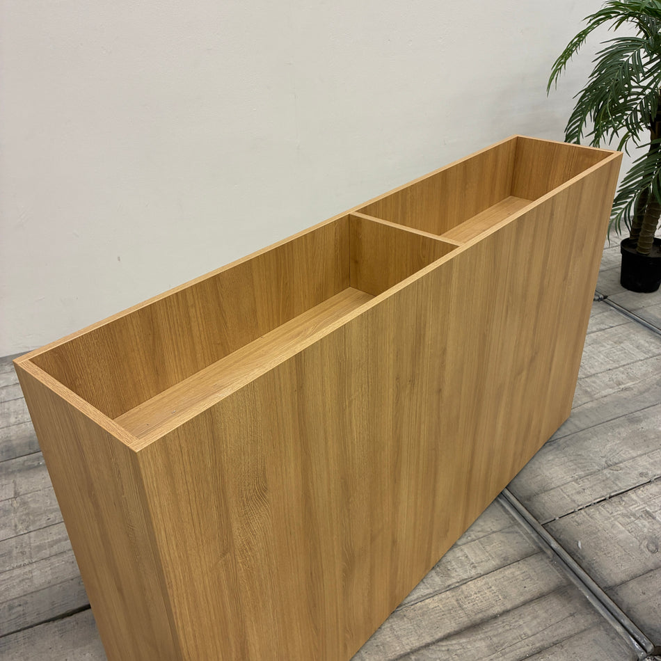 WINI Pflanzkübel Raumteiler 170x100 Holz 2 Fächer Blumenkübel Gebraucht