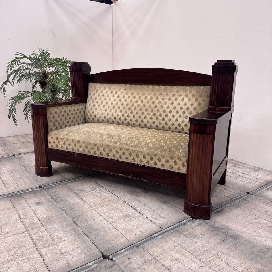 Vintage Sofa Mahagoni Historisch Antiquität aus Villen-Bestand