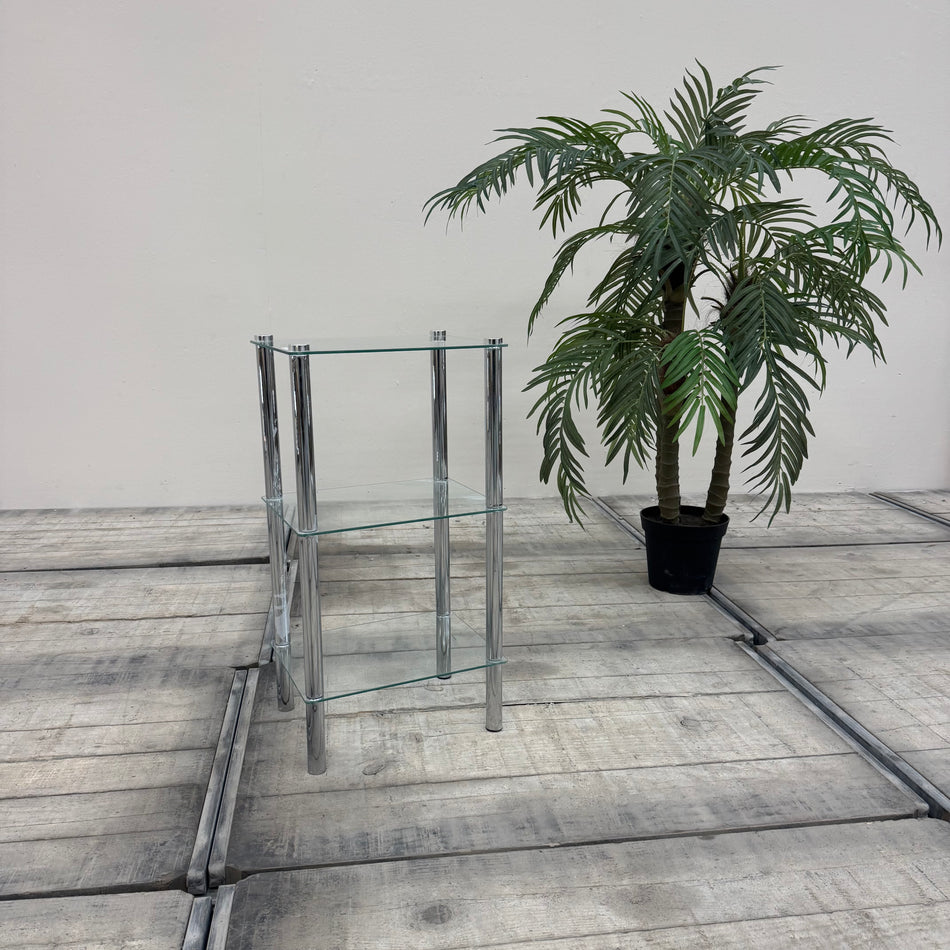 Regal Glas Beistelltisch Chrom Tisch Badregal gebraucht