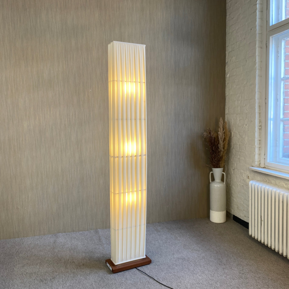 Stehlampe gebraucht creme Lampe Stofffaltenschirm 3x E14 LP