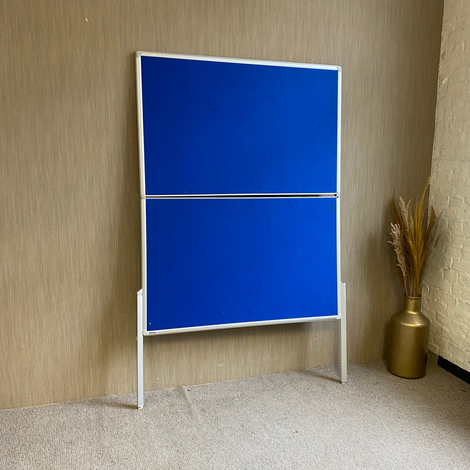 Franken Pinnwand gebraucht blau klappbar 125x195