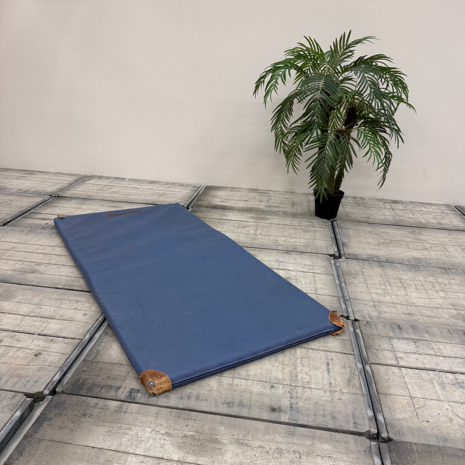 Turnmatte Blau Sportmatte Gymnastik Matte Klappbar Gebraucht