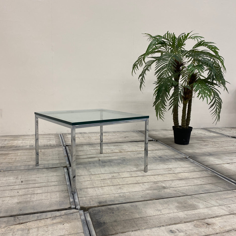 Glas Couchtisch Chrom Tisch 70x70 Gebraucht