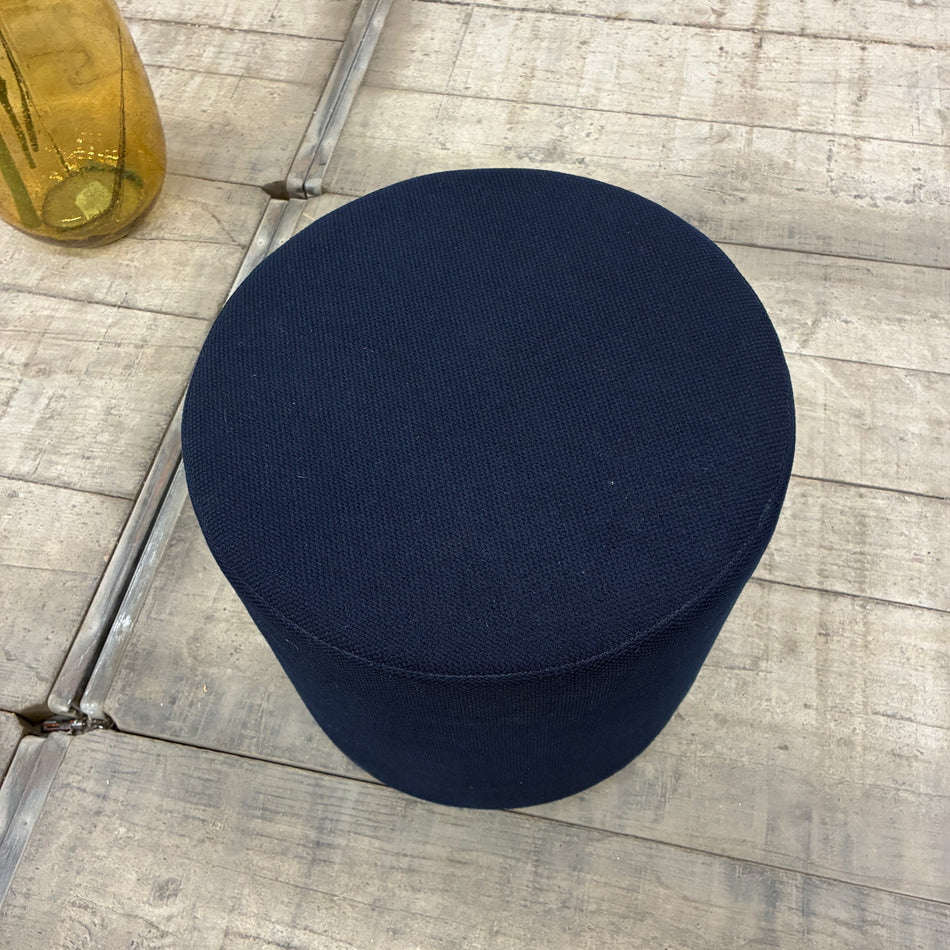 Vitra Sitzhocker Sitzpouf Rund 40x40 Dunkelblau Hocker Gebraucht