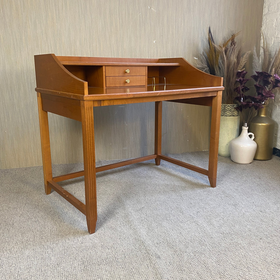 Landhausstil Schreibtisch Sekretär Kirsche Holz mit Aufsatz Schubladen – Tisch gebraucht