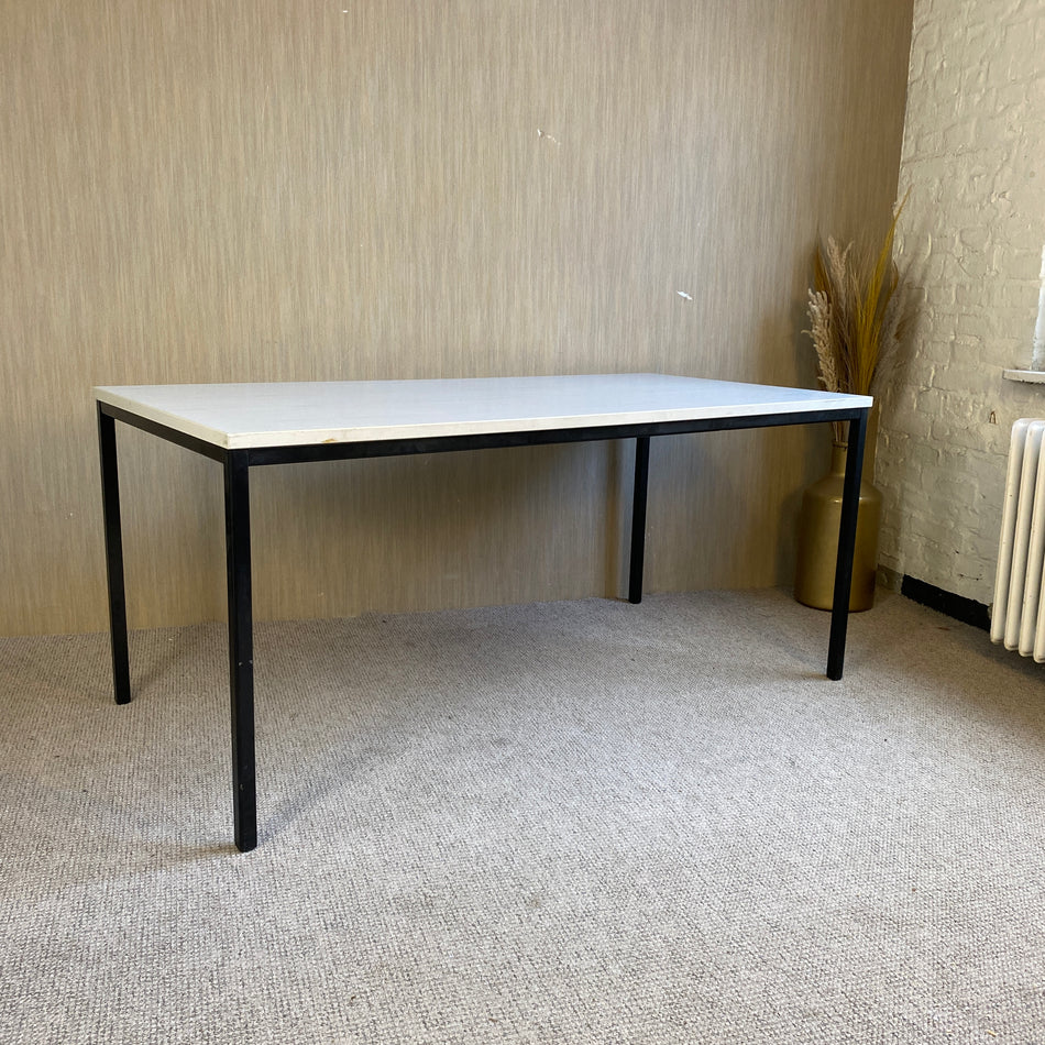 Tisch gebraucht grau schwarz 160cm Schreibtisch Esstisch