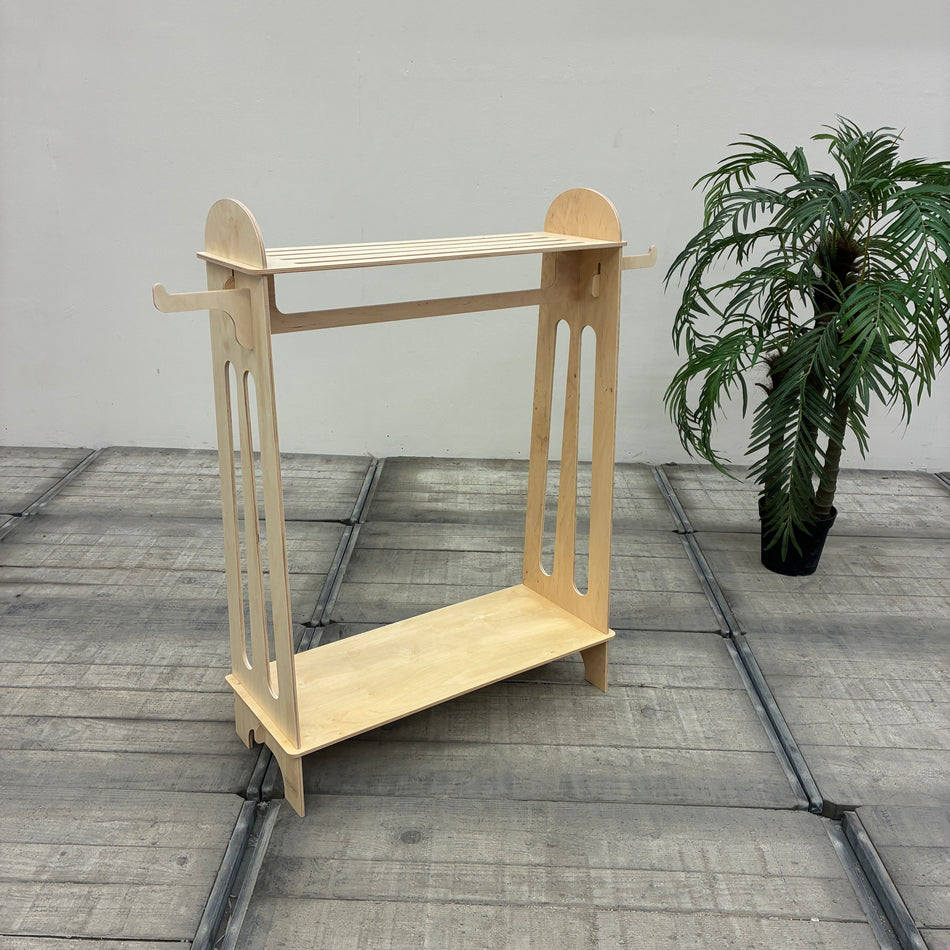 KidsDepot Easyclick Kinder-Kleiderständer Rome Standgarderobe Holz Natur