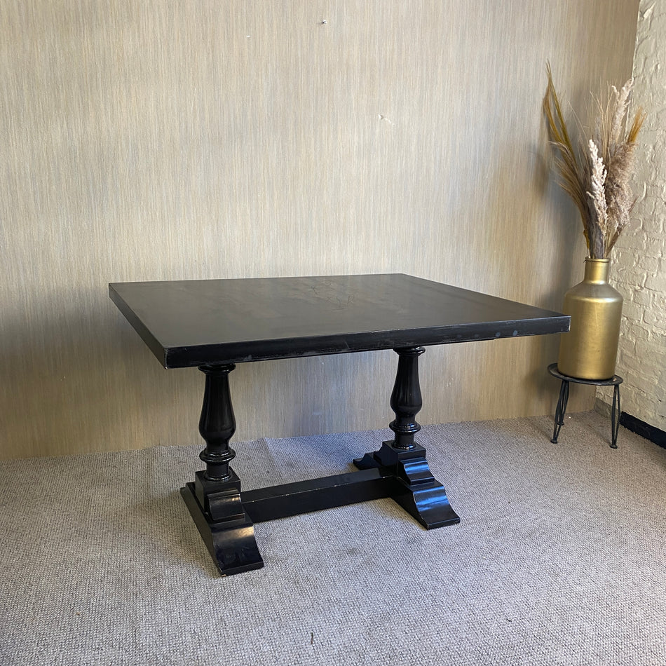 Esstisch gebraucht schwarz Holz Tisch 120x100