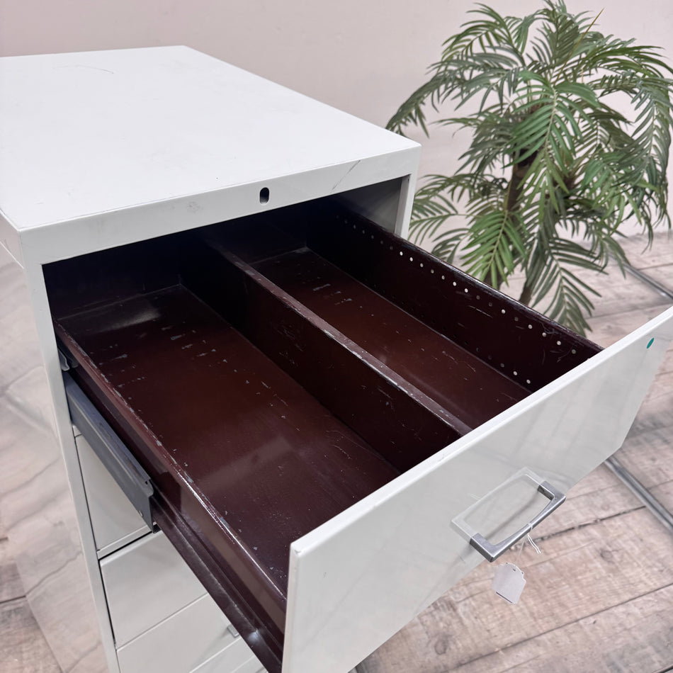 Karteischrank Grau Metall Büro Schrank 6 Schubladen Gebraucht