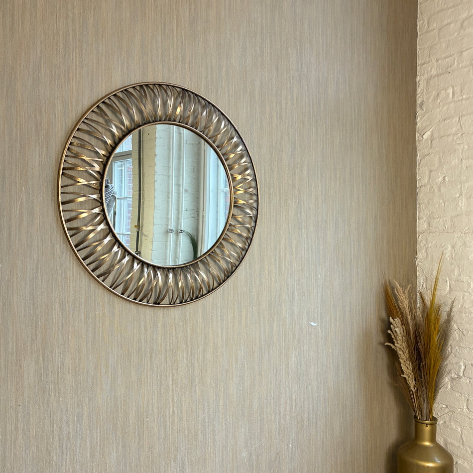 PTMD Spiegel Eresa goldfarbig Metall Glas 80cm