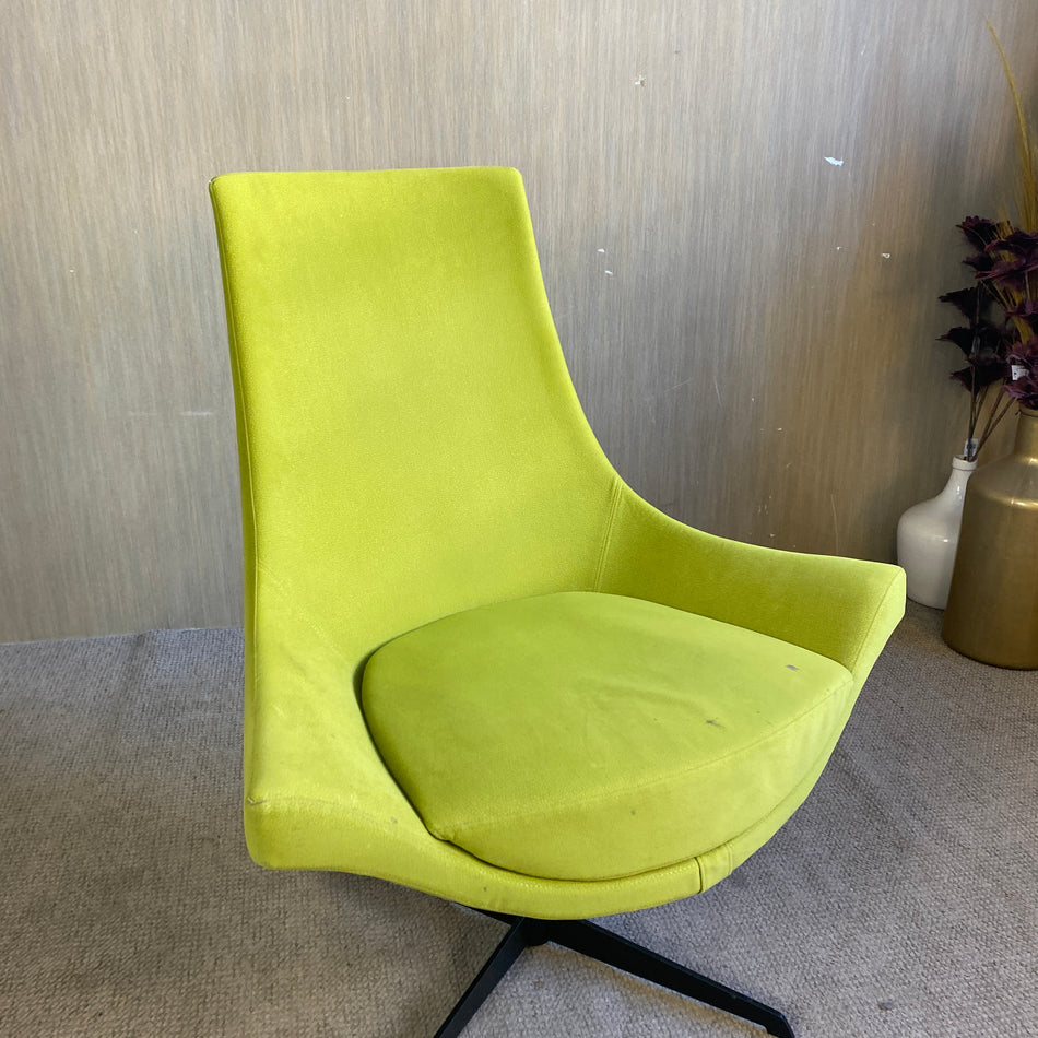 Designsessel Grün Polster Drehsessel Sessel gebraucht