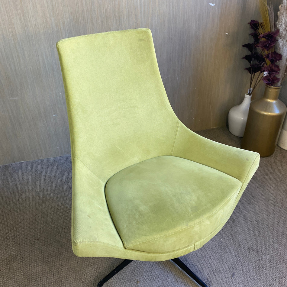 Designsessel Hellgrün Polster Drehsessel Sessel gebraucht