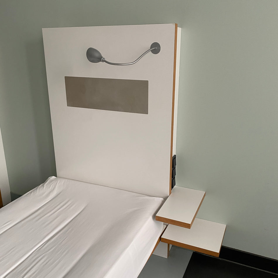 Kopfteil für 90cm Betten Betthaupt Headboard mit Beleuchtung und Nachttisch