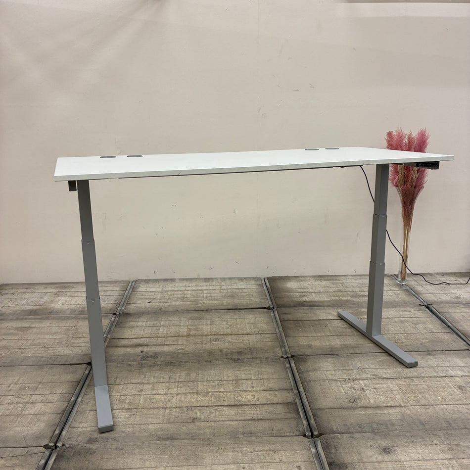 Reiss Elektrischer Schreibtisch weiß Holz Tisch 200x90 Gebraucht