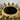 Vase golden Keramik 22cm Stachel Deko Blumenvase
