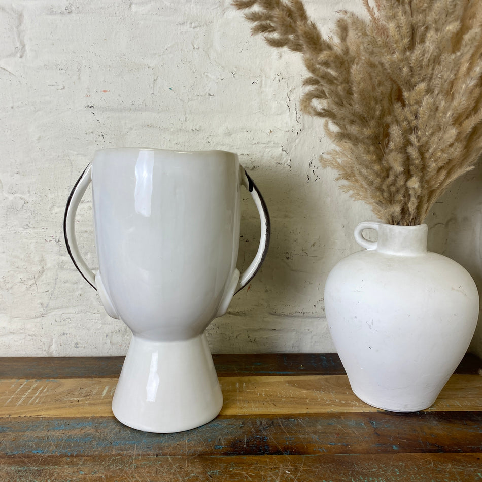 Vase Blumenvase Dekoschale Dekovase Face Pot 30 cm