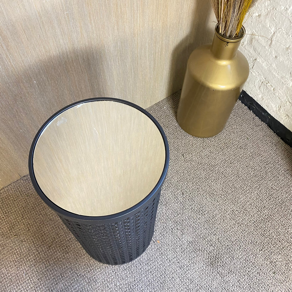 PTMD Beistelltisch Jinda mit Spiegel anthrazit Metall 60cm