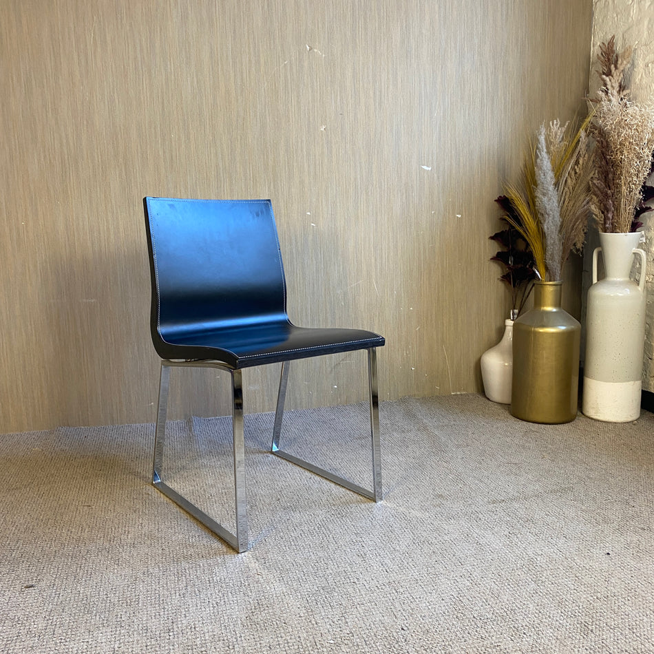 Stuhl schwarz Chrom gebraucht Multiplex