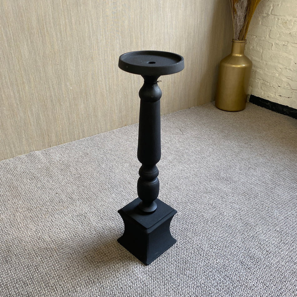 PTMD Statch Kerzenhalter schwarz Aluminium 70 cm