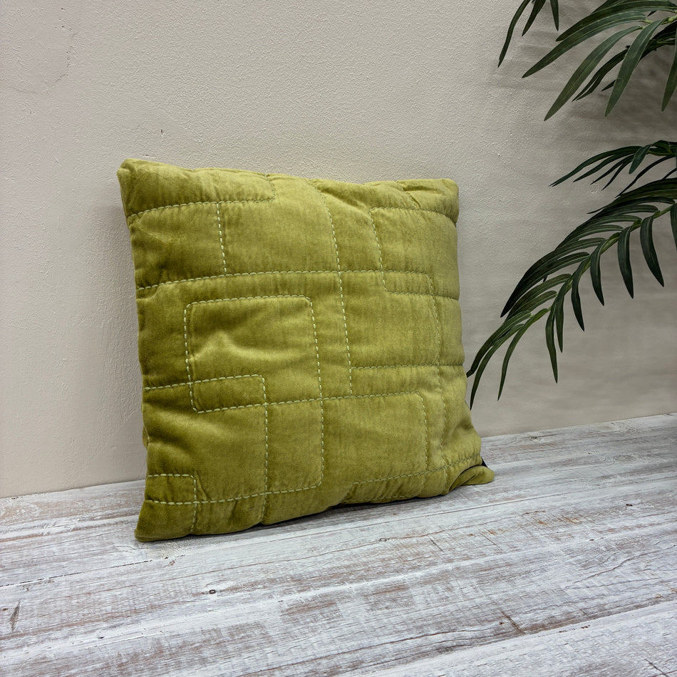 Unique Living Nika Kissen grün Stoff 45x45 Kissen Neuware