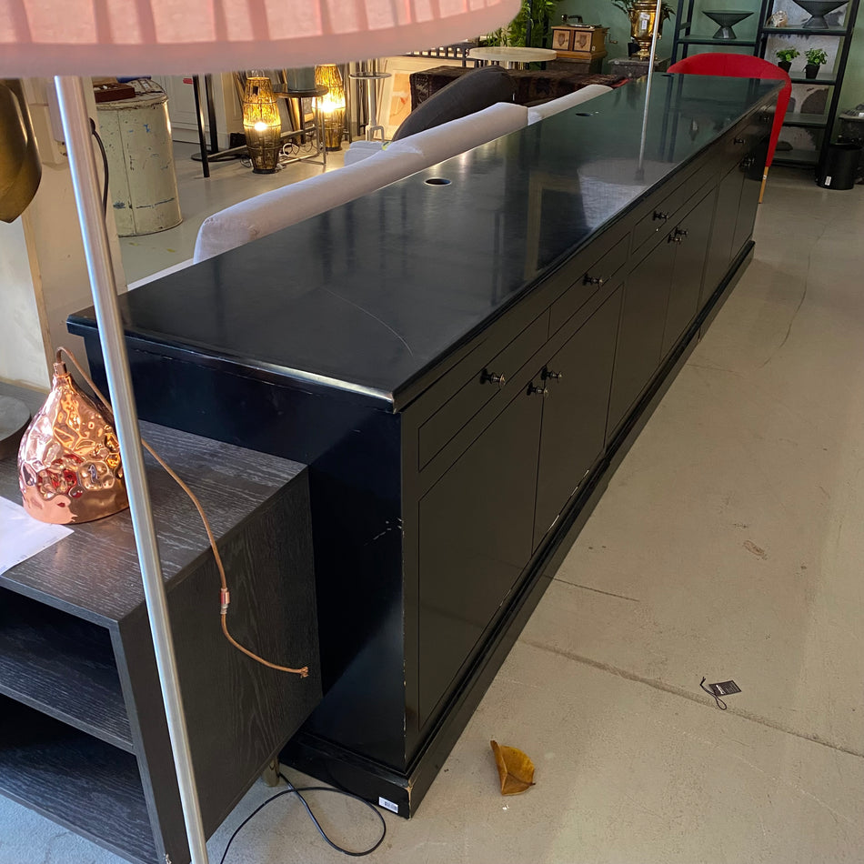 Tresen gebraucht schwarz Holz Kommode 370cm Kommode Schrank