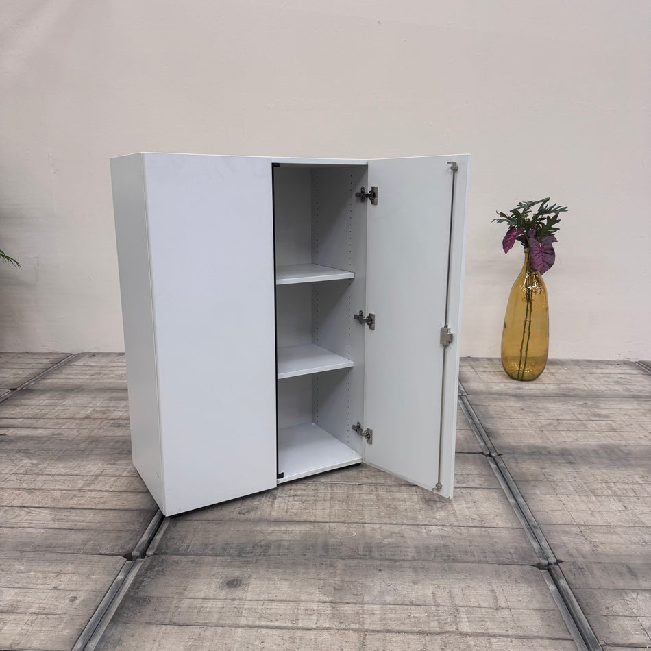 Planmöbel Highboard 80cm 3OH Lichtgrau Büro Schrank gebraucht