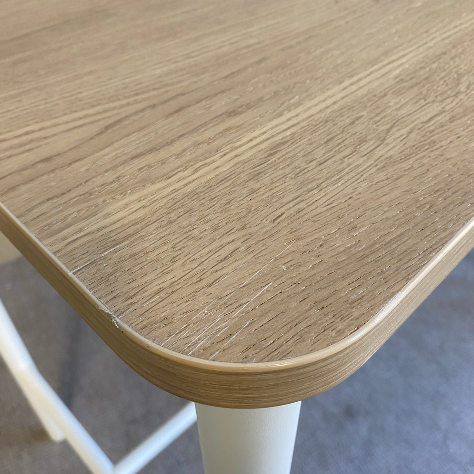 Stehtisch gebraucht weiß Holz Metall 130cm Tisch