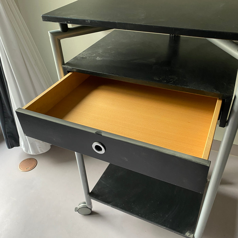 Sedus Pult gebraucht schwarz Holz mit Schublade