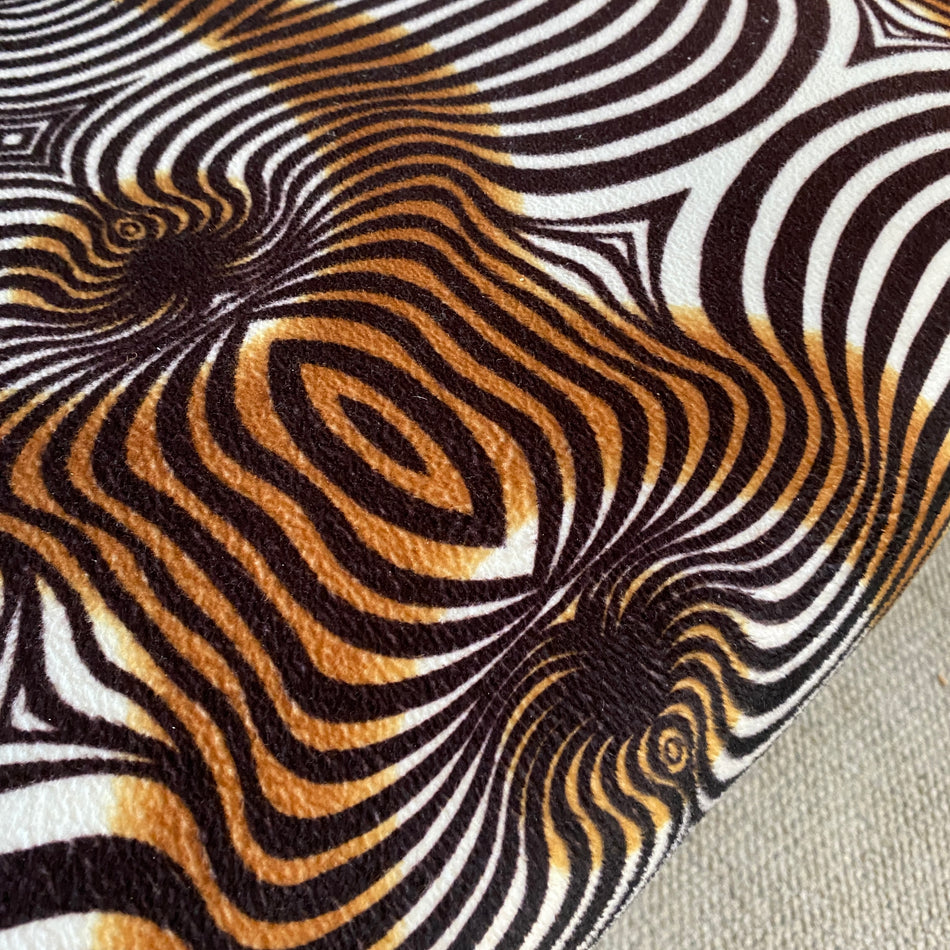 Barock 2-Sitzer Sofa im Zebra Retro Design – geschwungener Holzrahmen & Schnitzereien Vintage Sitzbank gebraucht