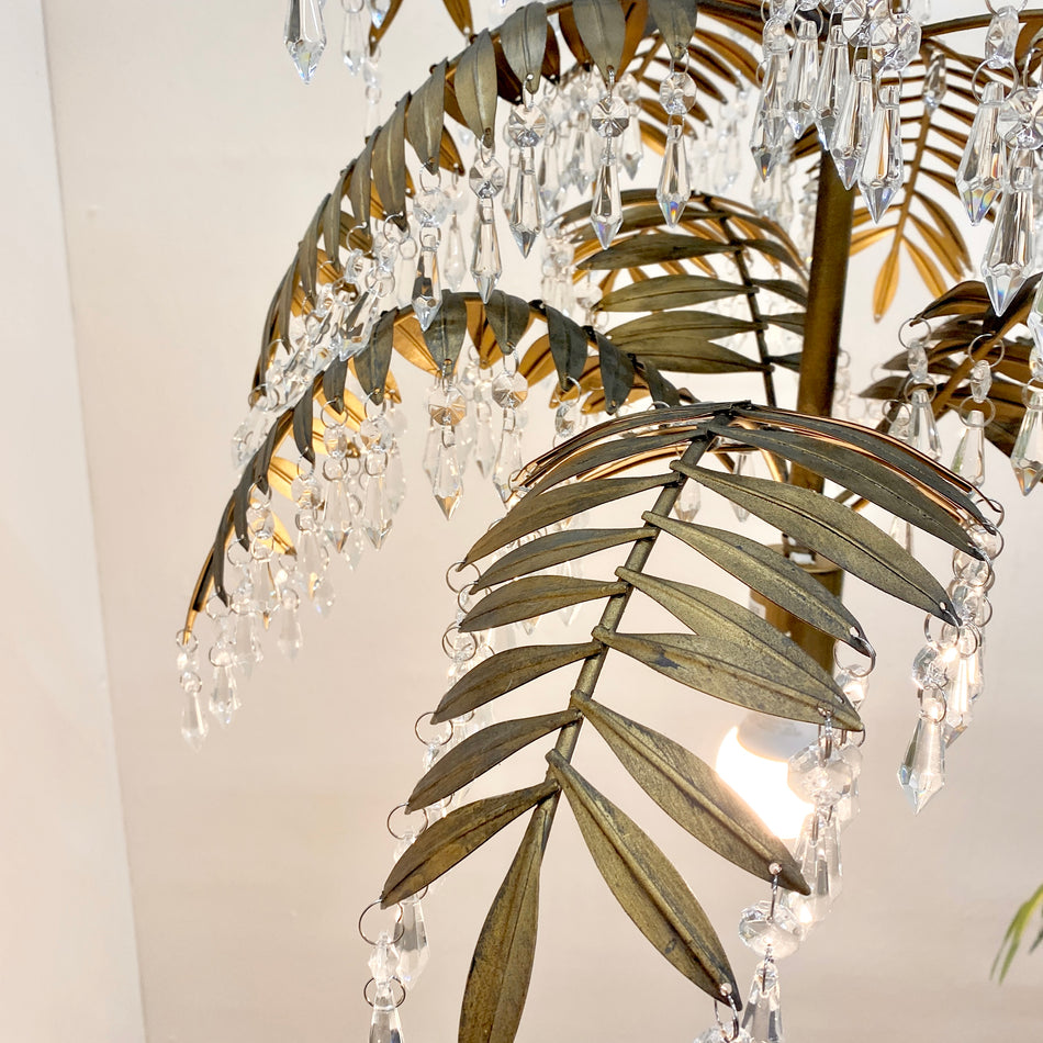 PTMD Zaldis Deckenlampe Golden Metall Prismenbehang Lampe