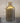 Elegante Vase Flasche matt transparent golden Dekoration