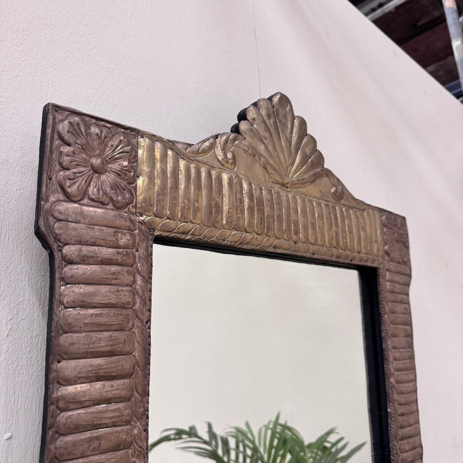 Klassischer Vintage Wandspiegel Messing Antikgold Spiegel