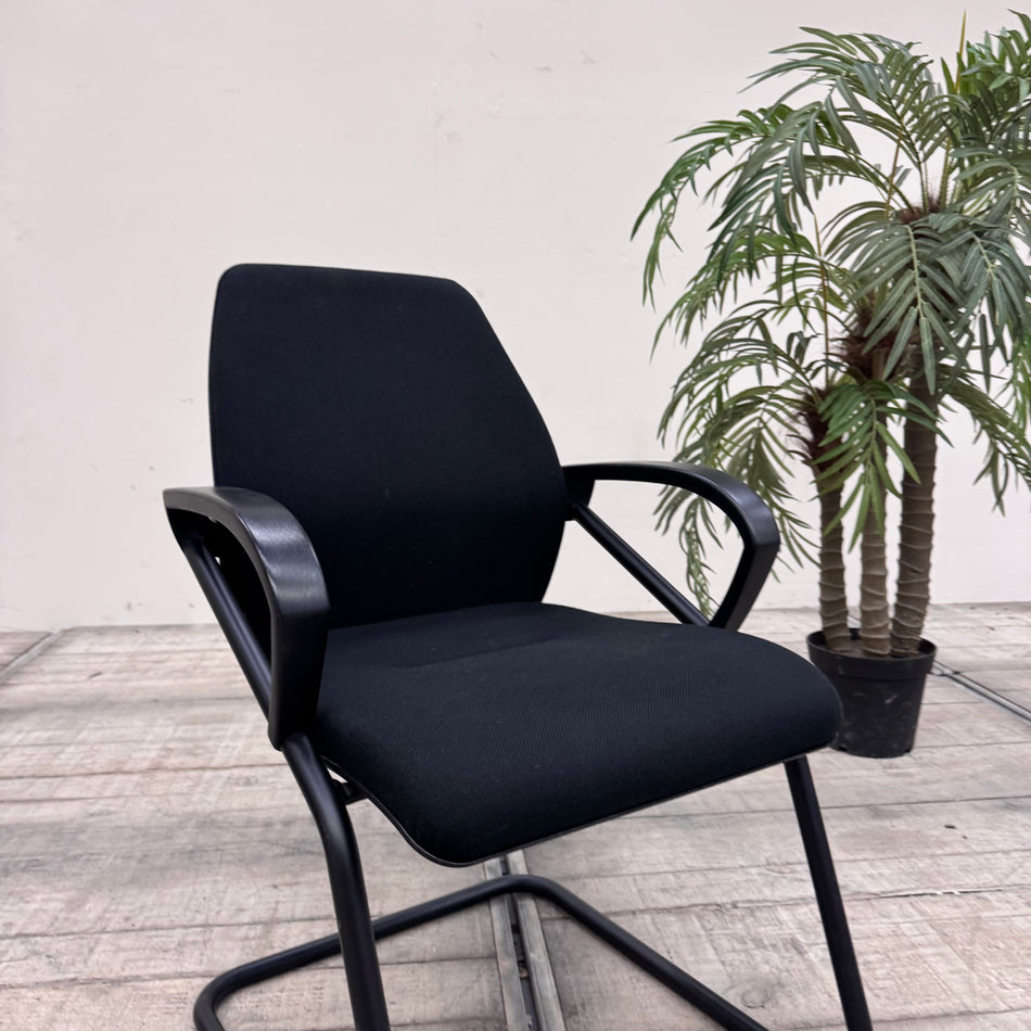 Sedus Wien WL-230  Freischwinger Bürostuhl Schwarz Stuhl Gebraucht