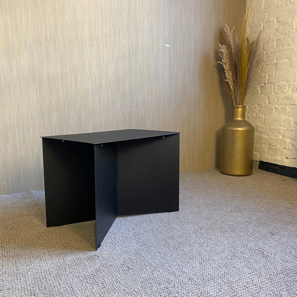 HKliving Beistelltisch rechteckig schwarz 55 cm