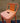 Barhocker Stuhl orange hell Metall mit Rückenlehne