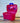 Aufbewahrungsbox pink Kunststoff 30x20x16 mit Deckel Box