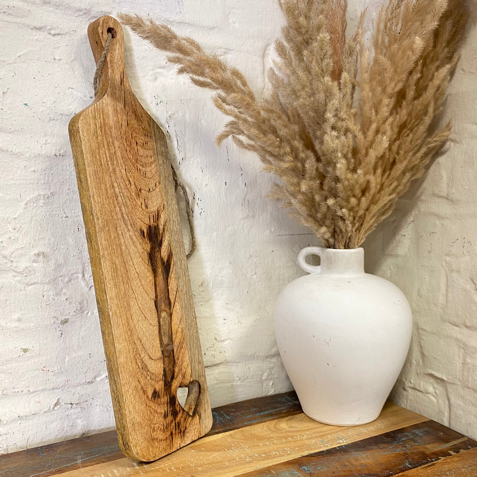 Schneidebrett braun Mangoholz 50x13cm