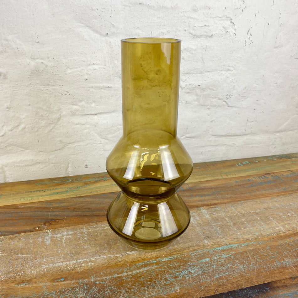 present time Blush Vase gelb Glas 30cm Deko