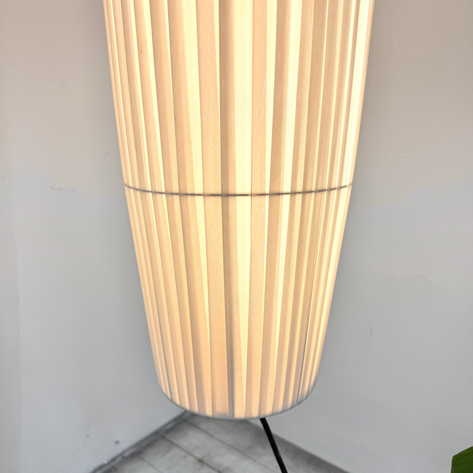 Designer Deckenlampe Pendelleuchte Stoffschirm Oval Cremeweiß Lampe Gebraucht