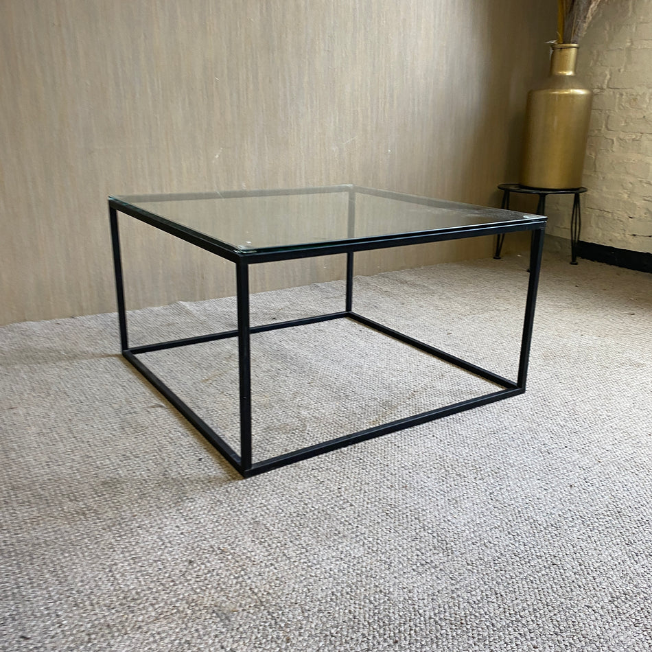 Couchtisch gebraucht schwarz Glas Tisch 70x70