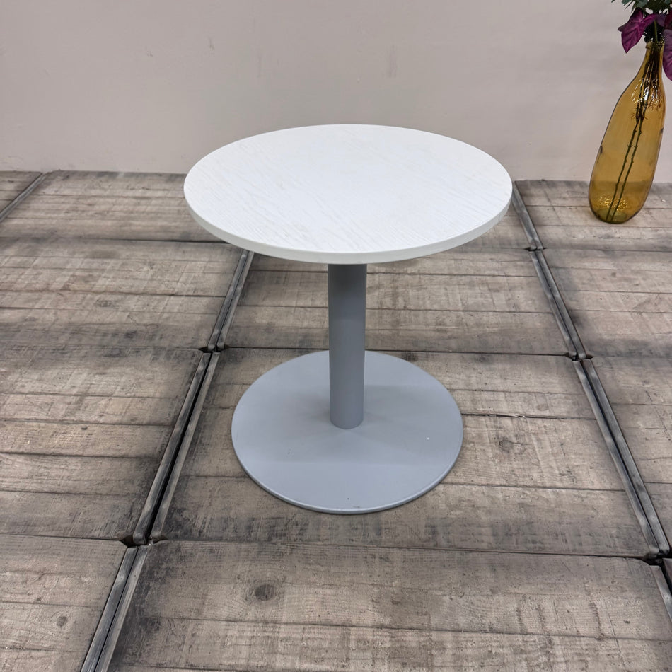 Runder Tisch weiß Holz 70cm Bürotisch Gebraucht