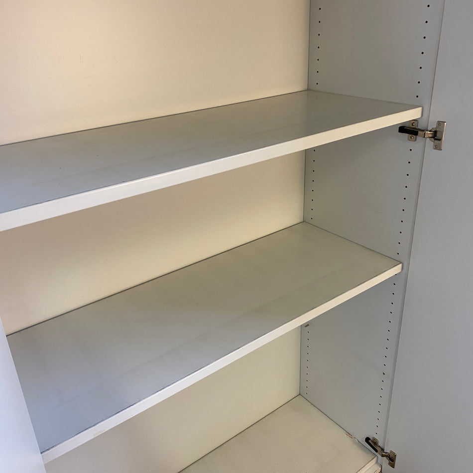 Aktenschrank hellgrau Holz 5 OH Schrank Büro