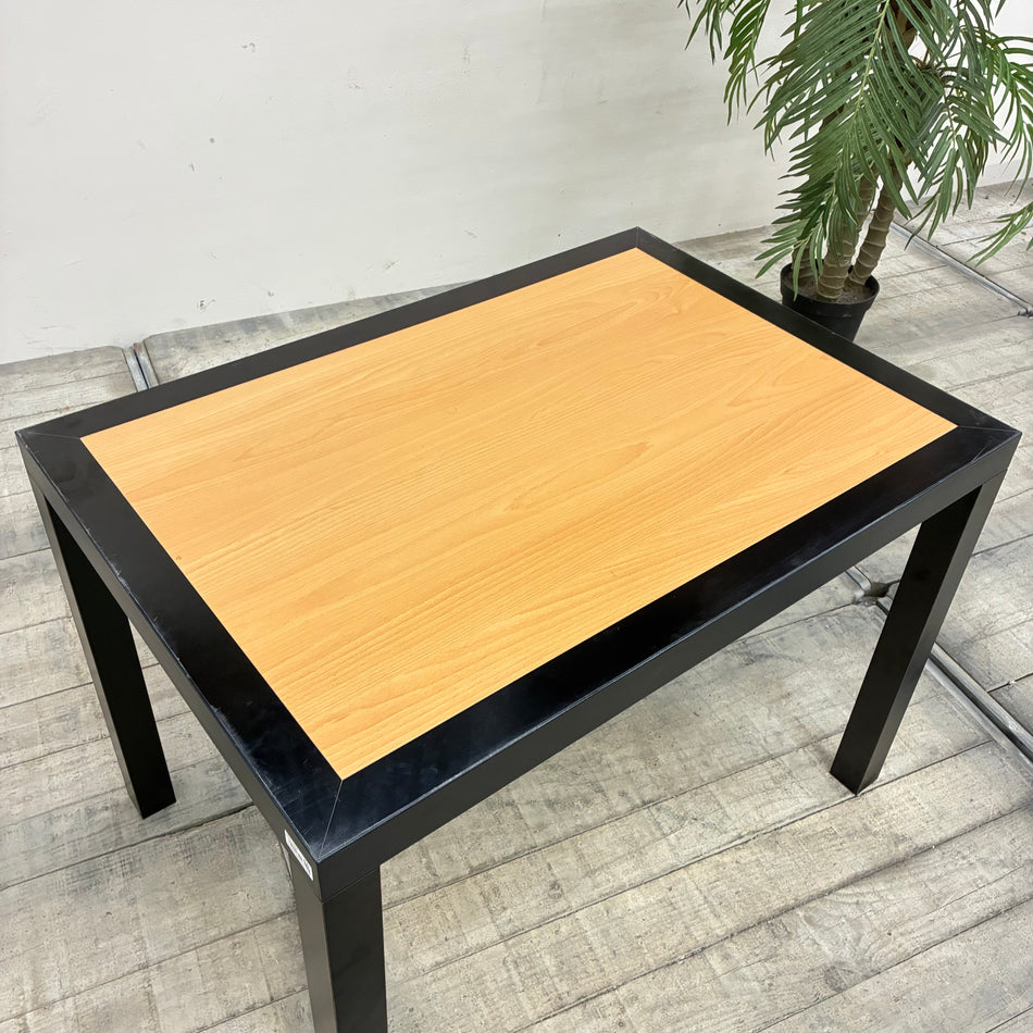 Schlosser Produkte Bistrotisch Esszimmertisch Schwarz Braun Holz Metall Tisch Gebraucht